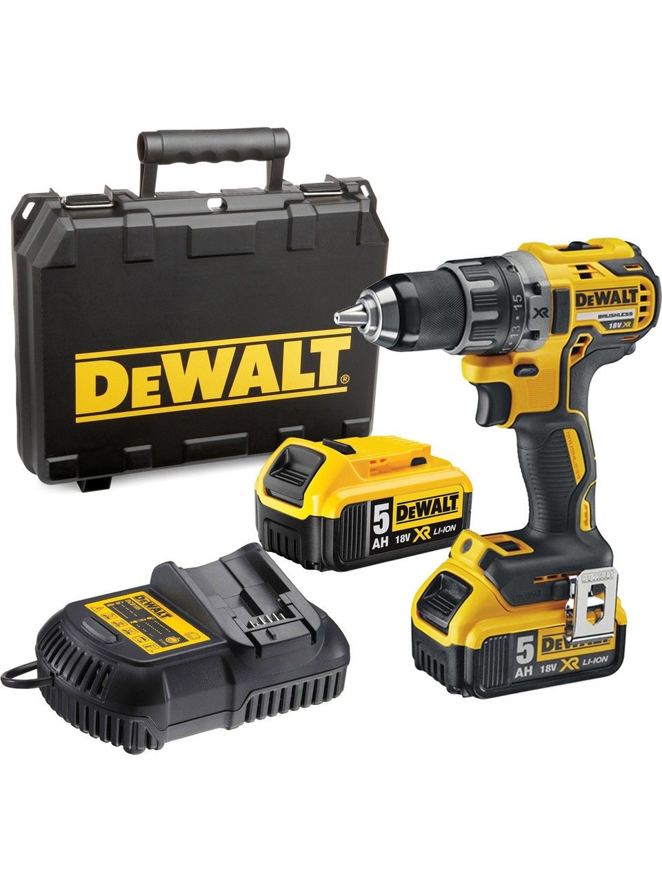 Dewalt DCD791P2-QW 18V 5.0 Ah Li-ion Çift Akülü Kömürsüz Profesyonel Vidalama